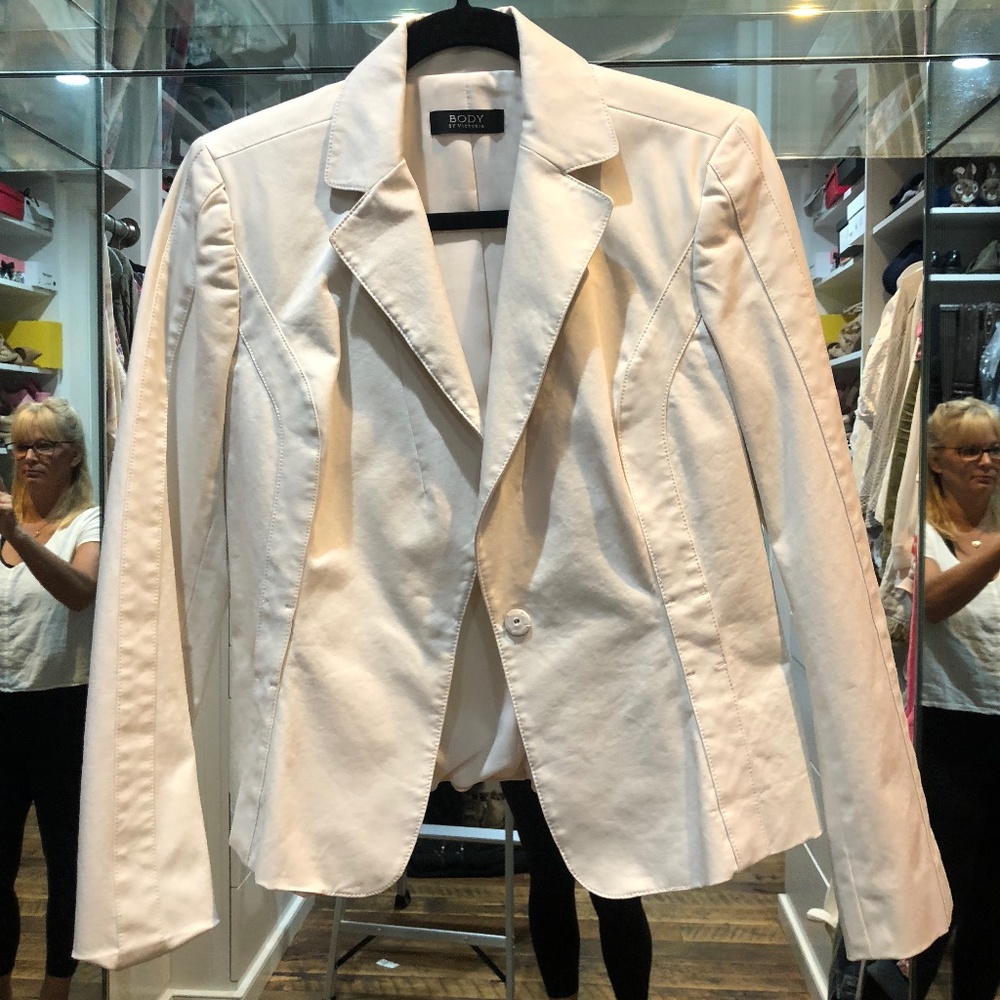 Cream colored cotton blazer Size Small
